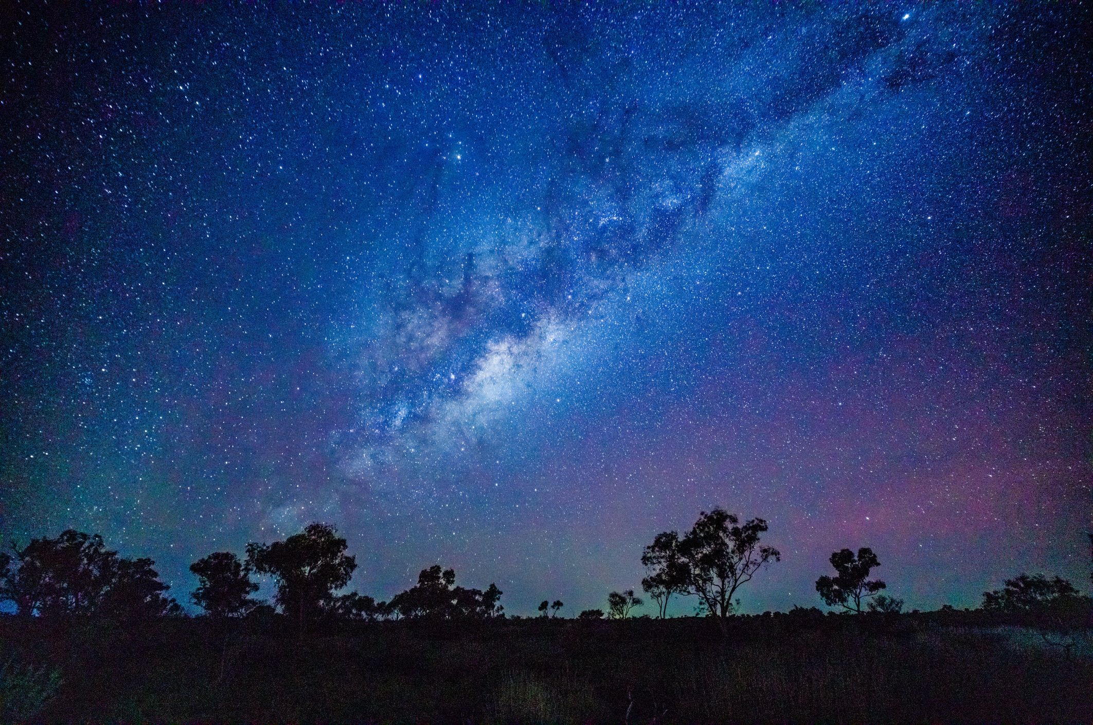Starry night sky. Location: Millstream Chichester National Park. Photographer: Janelle Lugge. Getty Images. Used under licence.