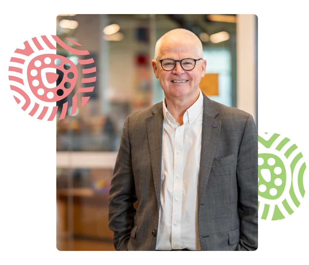 Jim Watterson with Pattern Professor Jim Watterston