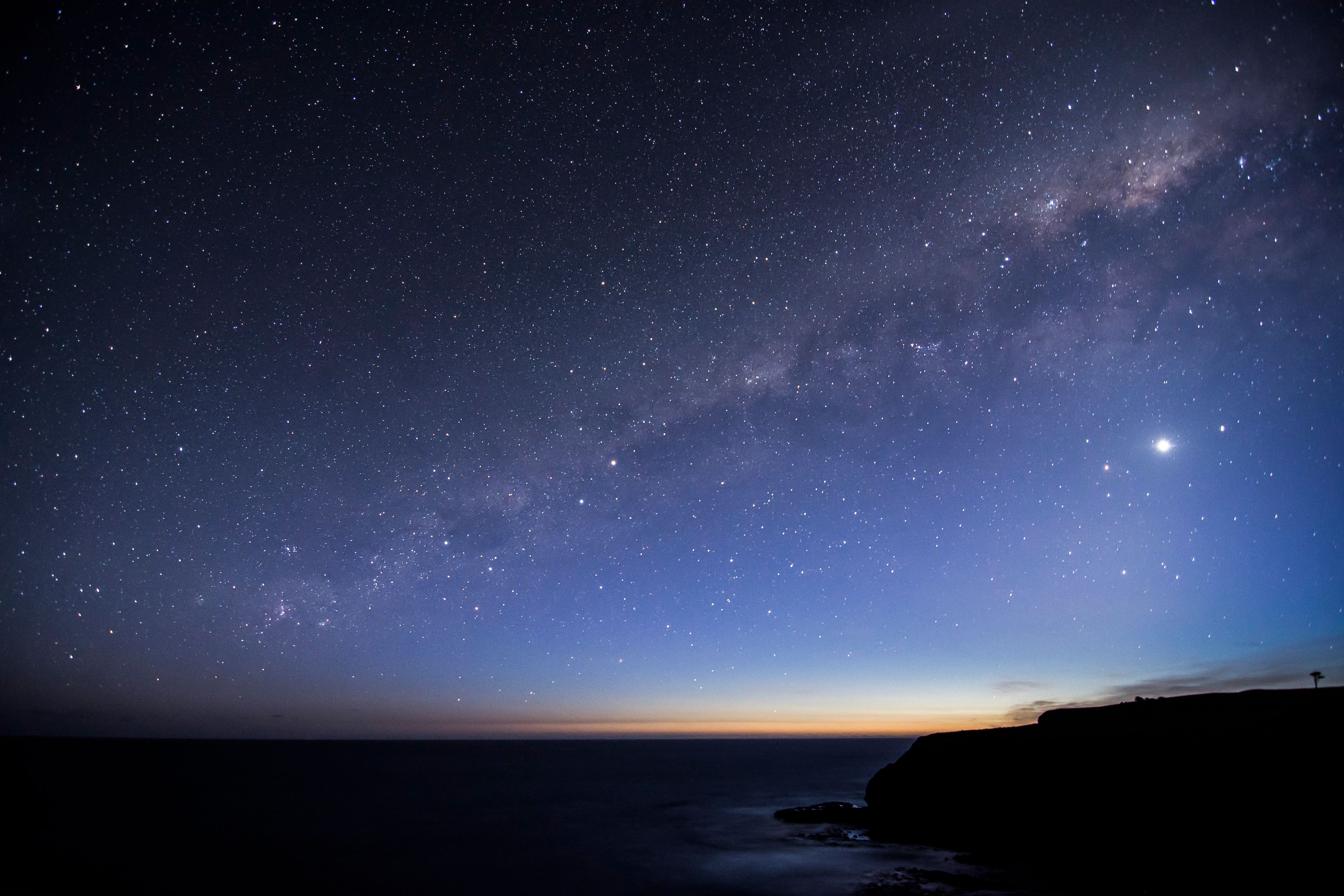 Milky way and southern stars. Flinders, Victoria. Photographer: Naomi Rahim. Source: Getty Images. Used under licence. Milky way and southern stars in Flinders, Victoria