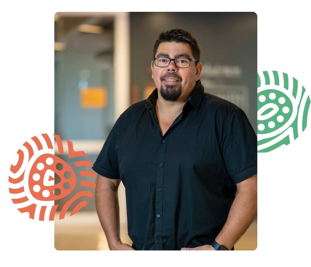 Joe Sambono with Pattern Doctor Joe Sambono