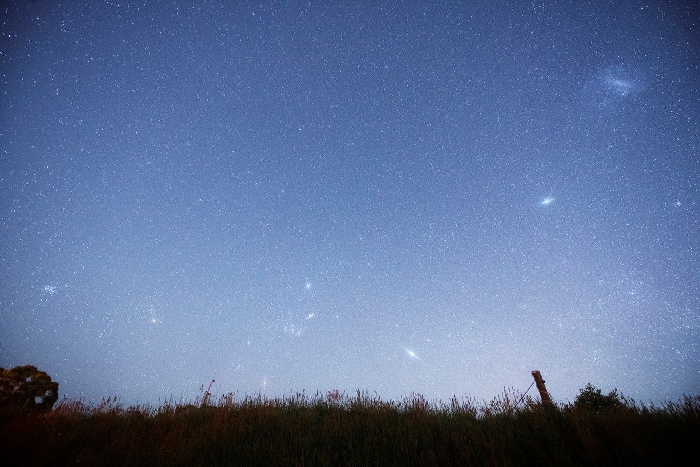 Orion rising in the night sky
