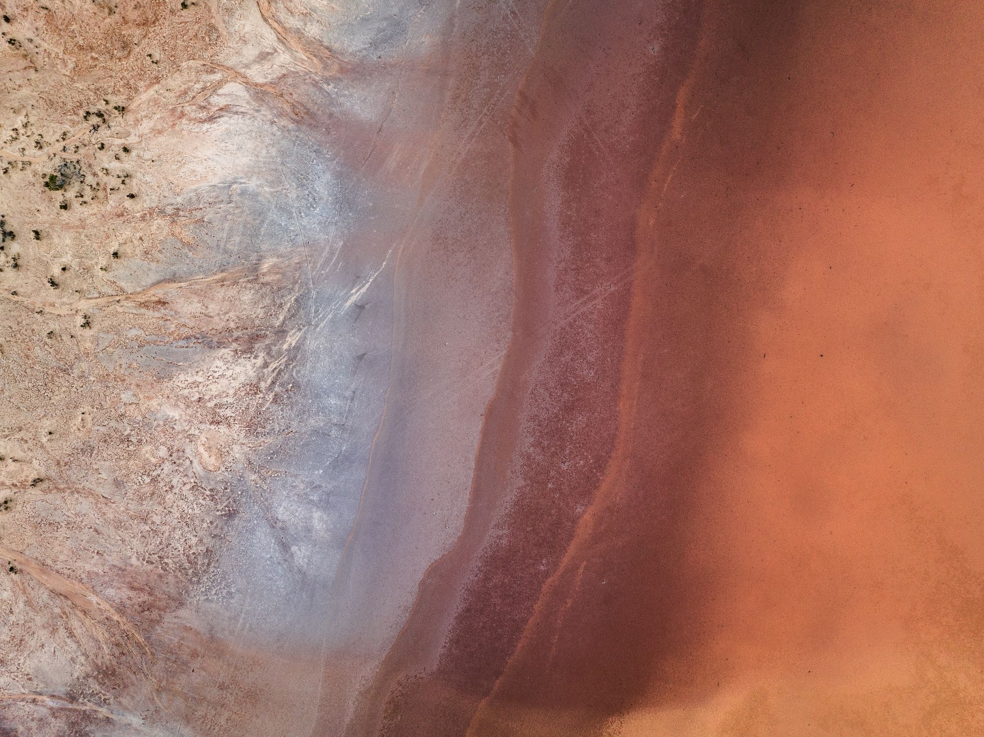 Edge of a Dry Lake. Western Australia. Photographer: Abstract Aerial Art. Source: Getty Images. Used under Licence.