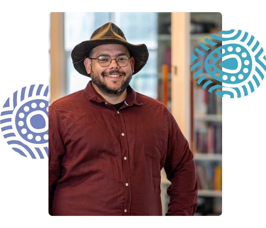 Ben Wilson with Pattern Associate Professor Ben Wilson