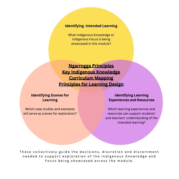 Entwined conceptual framework for Ngarrngga module planning