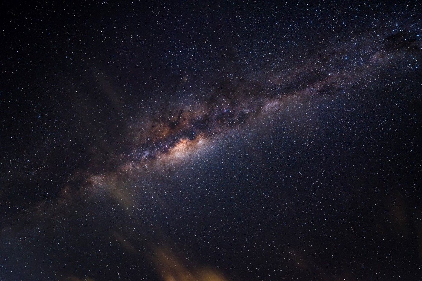 Stars at Night - TG Photograph looking directly up at the night sky full of stars. The dark emu, a well known Aboriginal Astronomical constellation is clear, as well as the many bright stars that surround it.