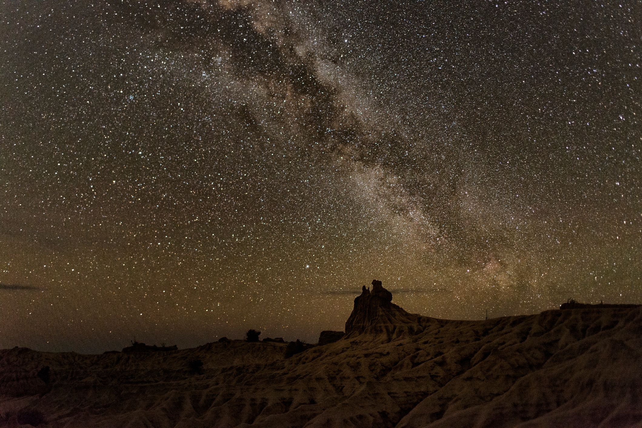 Milky Way Over Walls of China in Mungo National Park, New South Wales. Photographer: Yuga Kurita. Source: Getty Images. Used under licence. Milky Way Over Walls of China in Mungo National Park