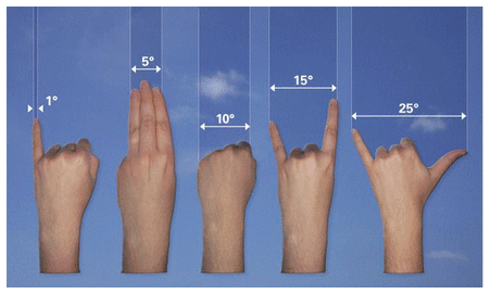 Hands to Measure distance