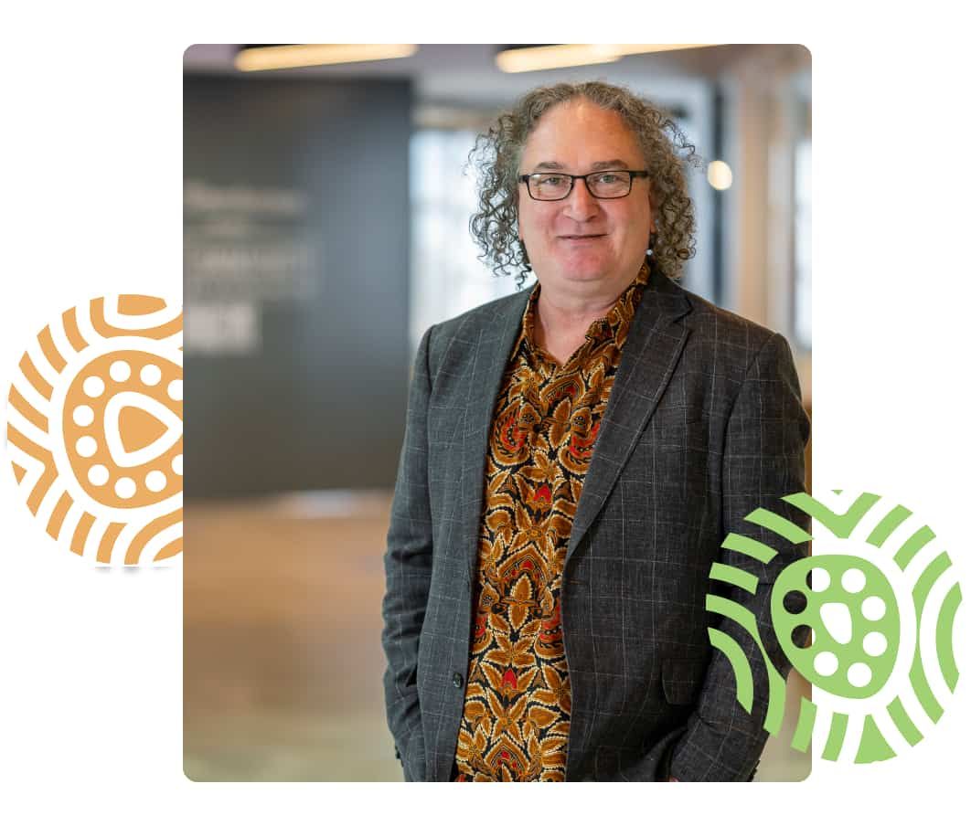 Aaron Corn with Pattern Professor Aaron Corn